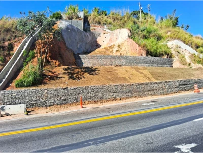 Contenção de encosta - BR 393 Contenção de encosta - BR 393
